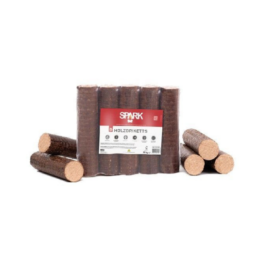 SPARK Holzbriketts Rund – 960 kg Palette