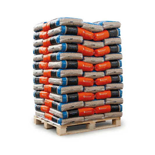 Heizfuxx® Holzpellets Blue – Buche &amp; Eiche, 975 kg (65 x 15-kg-Säcke), DIN EN ISO 17225-2 A1